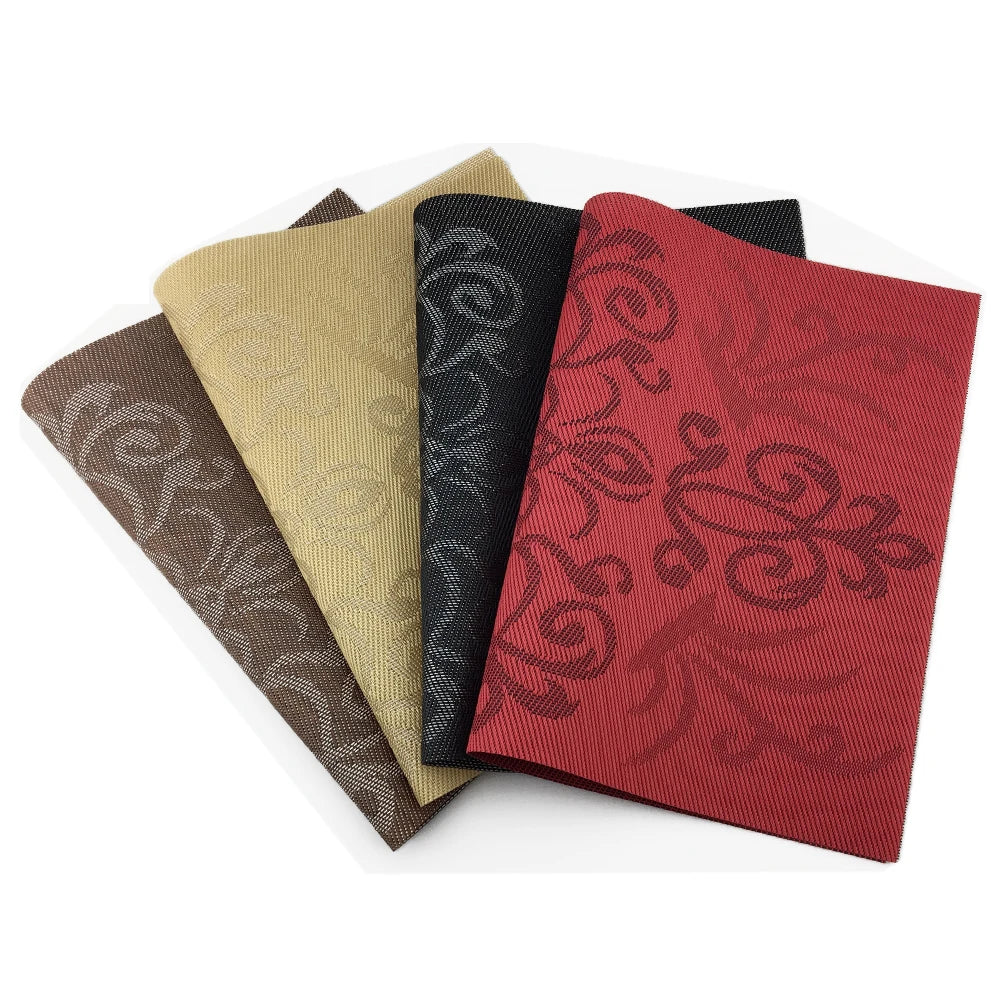 6 PVC Decorative Vinyl Placemats