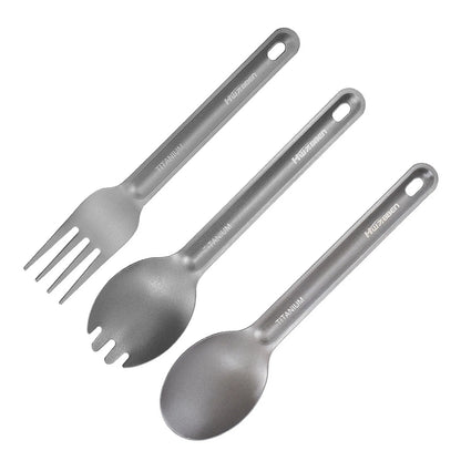 Titanium Camping Cutlery Set