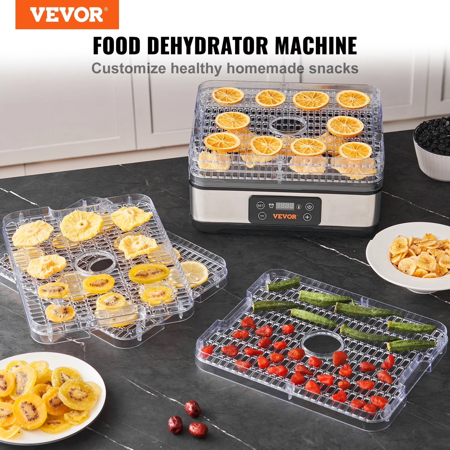 5 Tray Food Dehydrator Machine