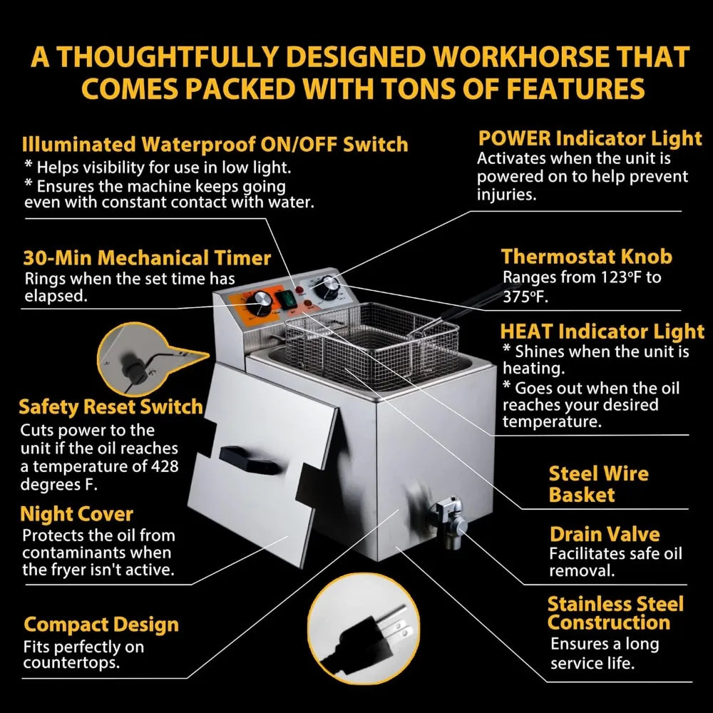 14 Qt. Electric Deep Fryer