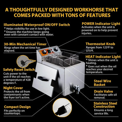 14 Qt. Electric Deep Fryer