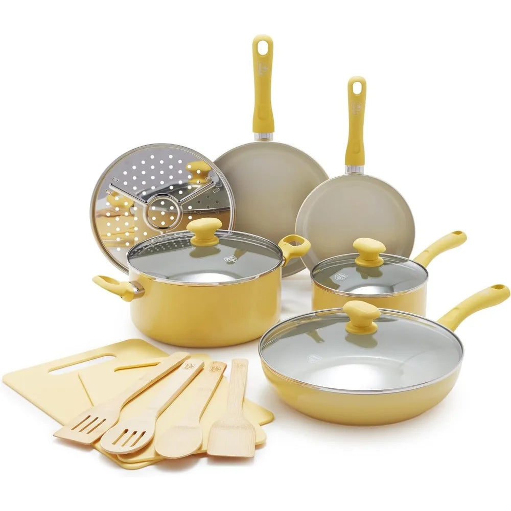 15 Piece Kitchen Cookware Set