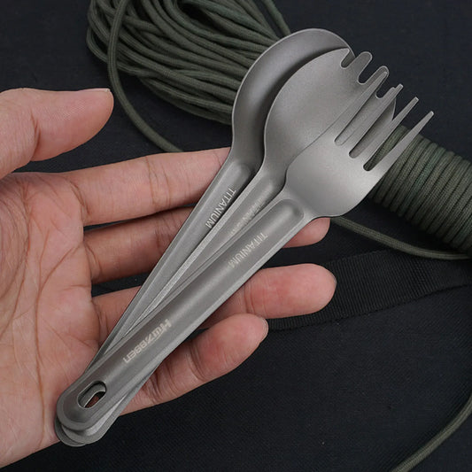 Titanium Camping Cutlery Set