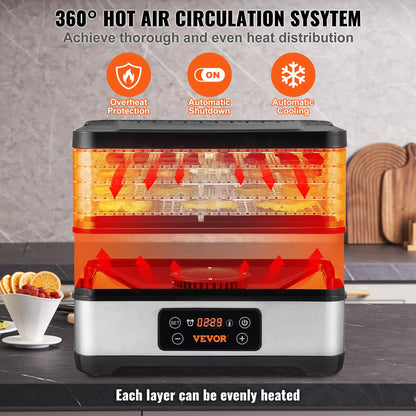 5 Tray Food Dehydrator Machine