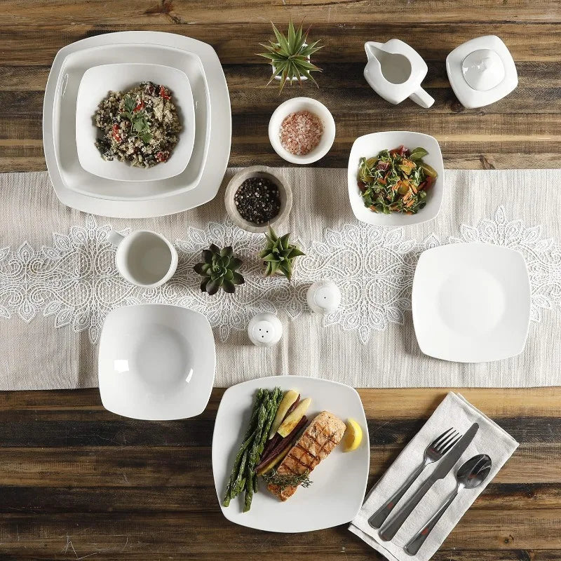 Buffet Porcelain Chip / Scratch Resistant Dinnerware Set